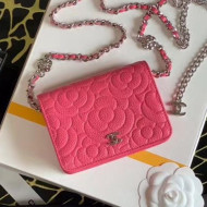 Chanel Camellia Grained Calfskin Belt Bag AP1770 Pink 2020