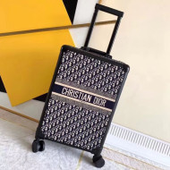 Dior Saddle Oblique Canvas Luggage 20 Inch 2019