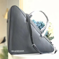 Blen Calfskin Medium Triangle Duffle Bag M Grey 2017