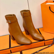 Hermes Saint Germain Ankle Boot Brown 2021 Top Quality (Pure Handmade)