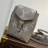 Louis Vuitton Tiny Backpack in Gaint Monogram Leather M80738 Grey 2021