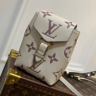 Louis Vuitton Tiny Backpack in Gaint Monogram Leather M80738 White 2021