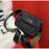 Hermes Swift Leather Berliner 20cm Shoulder Bag Black 2017