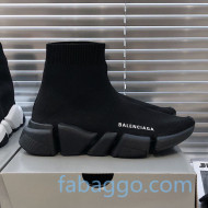 Balenciaga Speed 2.0 Knit Sock Boot Sneakers Black 01 2020 (For Women and Men)