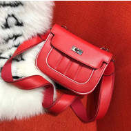 Hermes Swift Leather Berliner 20cm Shoulder Bag Red 2017