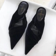 Balenciaga Velvet Knife Mules Black 2019
