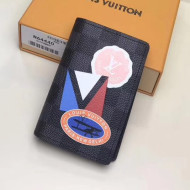 Louis Vuitton Damier Graphite Stickers Pocket Organiser M64440 2017 League Collection