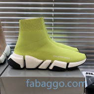 Balenciaga Speed 2.0 Knit Sock Boot Sneakers Green 2020 (For Women and Men)