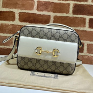 Gucci Horsebit 1955 Small Shoulder Bag 645454 White 2020