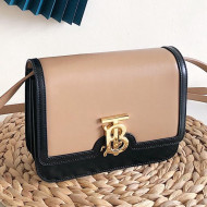 Burberry Small Leather TB Bag Camel/Black 2019