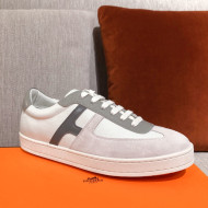 Hermes Boomerang Calfskin Sneakers White 2021 15 (For Women and Men)