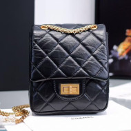 Chanel Quilted Calfskin Mini 2.55 Flap Bag Black 2020