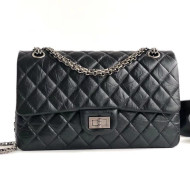 Chanel Aged Calfskin 2.55 Reissue Small Size 225 Black 2018(Vintage Silver-tone Metal)