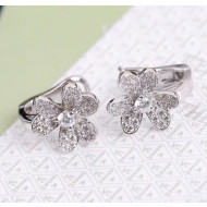 Van Cleef & Arpels Frivole Crystal Earrings Silver 06 2020
