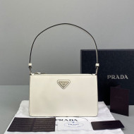 Prada Brushed Leather Mini Bag 1BC155 White 2021