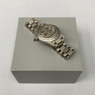 Balenciaga BB. Small Watch-Shaped Bracelet Silver 2021