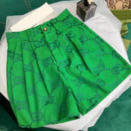 Gucci GG Shorts Green 2022 02