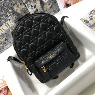 Dior Small Backpack in Black Cannage Lambskin 2021 M9221