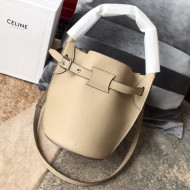 Celine Big Bag Nano Bucket Bag in Grained Calfskin Beige 2019