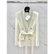 Balmain Studded Jacket White 2022 031250