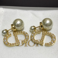 Dior Tribales Crystal Pearl Earrings 2021 082407