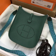 Hermes Evelyne Mini Bag in Original Togo Leather 17cm Deep Green