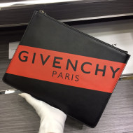 Givenchy Paris Leather Medium Pouch Black 04 2021