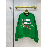 Gucci Tiger Interlocking G Sweatshirt Green 2022 31