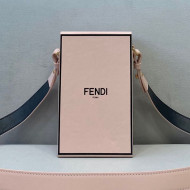 Fendi Wood and Leather Vertical Box Mini Bag Pink 2021