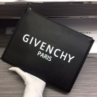 Givenchy Paris Leather Medium Pouch Black 15 2021