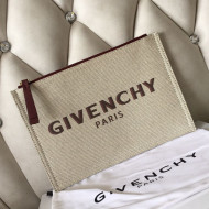 Givenchy Paris Canvas Medium Pouch Black 18 2021