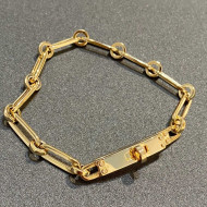 Hermes Kelly Chaine Bracelet Gold 2021 082513