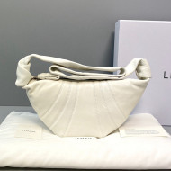 Lemaire Nappa Leather Small Croissant Bag White 2021