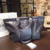 Balen...ga Wax Calfskin Medium Carry Shopper Bag Gray 2017
