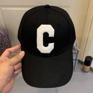 Celine Canvas C Baseball Hat Black 2021