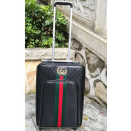 Gucci 360° Wheels GG Web Luggage Suitcase 20 inches 2019 06