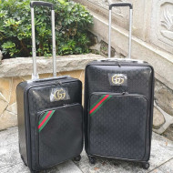 Gucci 360° Wheels GG Web Luggage Suitcase 20/24 inches 2019 07