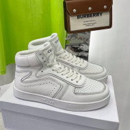 Celine Calfskin High Top Sneakers White 2022 031157