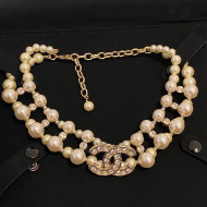 Chanel Pearl Choker Necklace 2021 082520