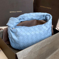 Bottega Veneta Mini BV Jodie Hobo Bag in Woven Lambskin Blue 02 2020
