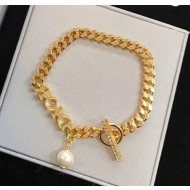 Dior Pearl Chain Bracelet 2061237 2020