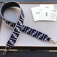 Fendi Textured-effect Leather Shoulder Strap  White