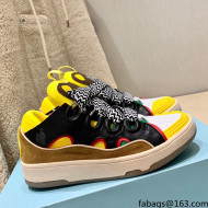 Lanvin Curb Zigzag-laces Sneakers Yellow/Black 2021 