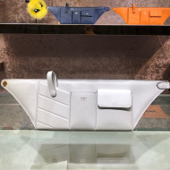 Fendi Leather Pockets Belt Bag White 2019