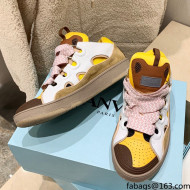 Lanvin Curb Zigzag-laces Sneakers Yellow/White 2021 