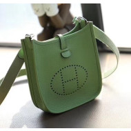Hermes Evelyne Mini Bag in Original Togo Leather 17cm Green 2020
