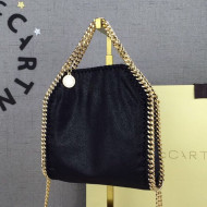 Stella McCartney Tiny Falabella Tote Bag 18cm Black/Gold 2020