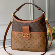 Louis Vuitton Hobo Dauphine MM Shoulder Bag M45195 Monogram Canvas/Brown 2020