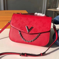 Louis Vuitton Calfskin Very Messenger Bag Cerise 2018