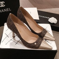 Chanel Pointed Heel Pump Gold 2019